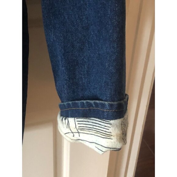 Woman's Curvy Plus Blue Jean Modeling Agency Jacket from Paris 1990's size 2X - Picture 5 of 9